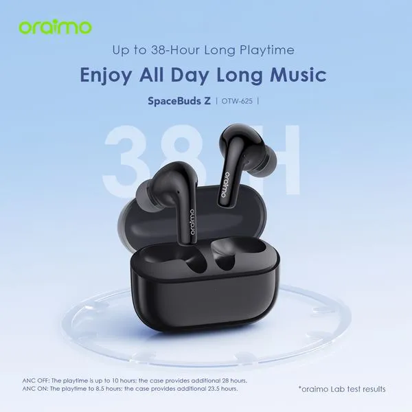 oraimo spacebuds z anc true wireless earbuds with spatial audio