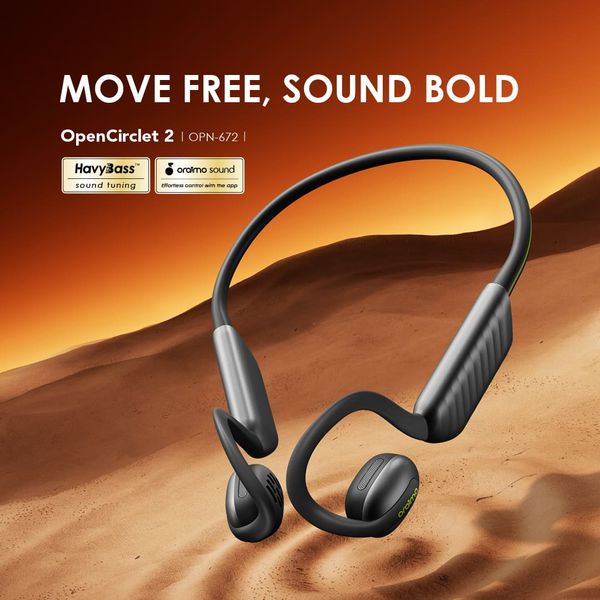 Oraimo OpenCirclet 2 IPX5 Steps Tracking Open-Ear Earphones