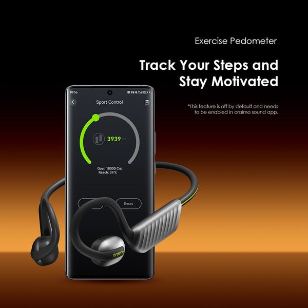 Oraimo OpenCirclet 2 IPX5 Steps Tracking Open-Ear Earphones