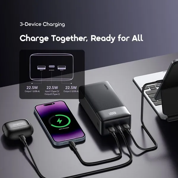 Oraimo Q21 Power Bank 20000mAh, 22.5W Fast Charging