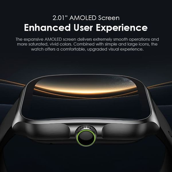 oraimo Watch Nova AM 2.01" AMOLED Screen Curved Cover Smart Watch