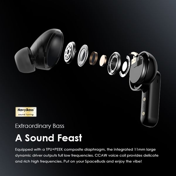 oraimo SpaceBuds Hybrid ANC True Wireless Earbuds