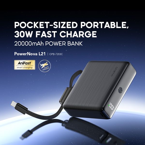 Oraimo PowerNova L21 20000mAh 30W Power Bank (OPB‑7203C) 