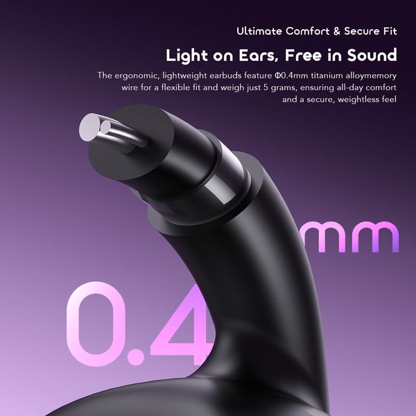 oraimo opensnap clip-on true wireless headphones