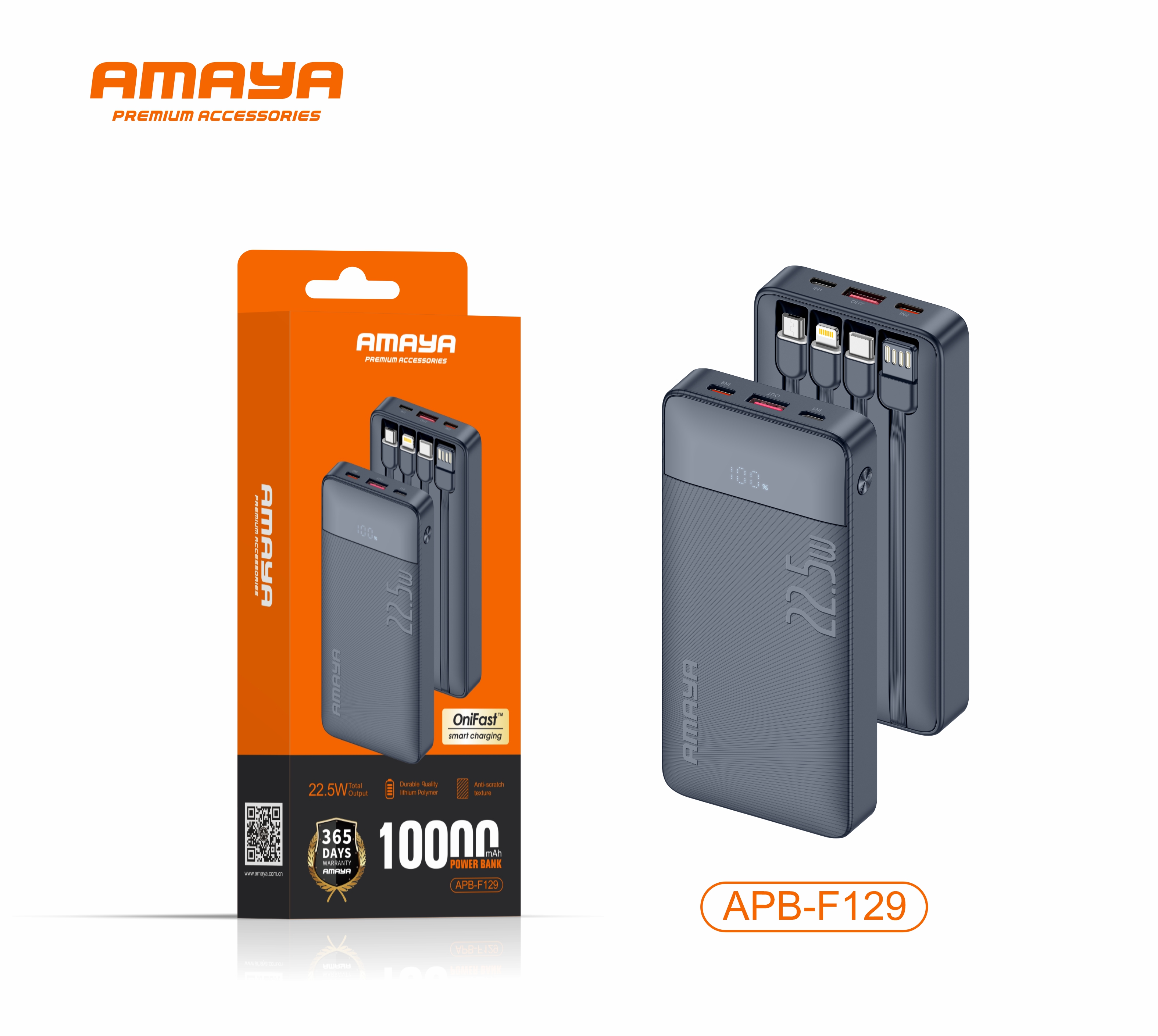 Amaya APB-F129 10,000mAh 22.5W power bank