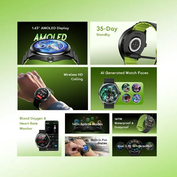 Oraimo Watch Nova 2R OSW-834 Smart Watch