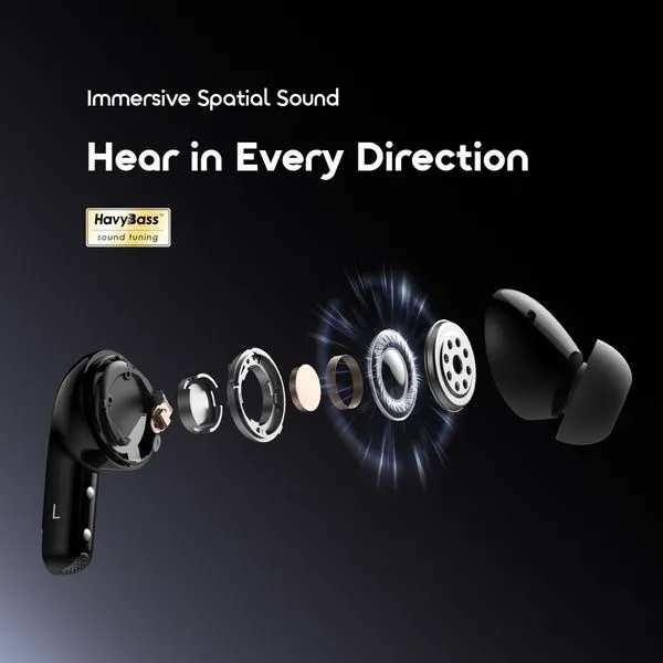 Oraimo SpaceBuds 2 AI Smart 45Hrs True Wireless Earbuds