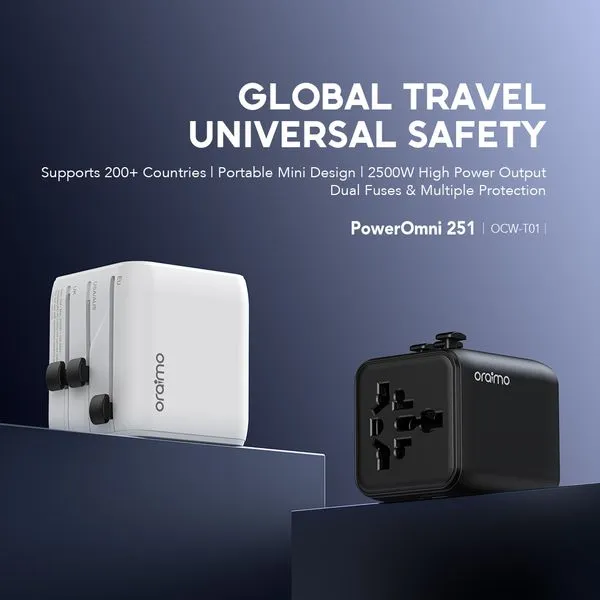 Oraimo PowerOmni 251 OCW-T01 2500W Global universal travel adapter