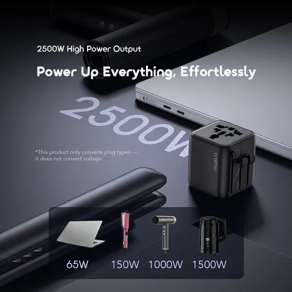 Oraimo PowerOmni 251 OCW-T01 2500W Global universal travel adapter