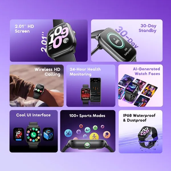 oraimo Watch 6 Lite 2.01'' Smart Watch
