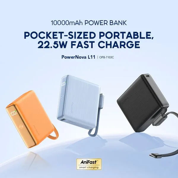 oraimo PowerNova L11 10000mAh 22.5W Power Bank