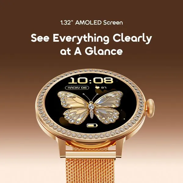 oraimo Watch Muse 2 1.32" AMOLED Diamond Appearance Smart Watch