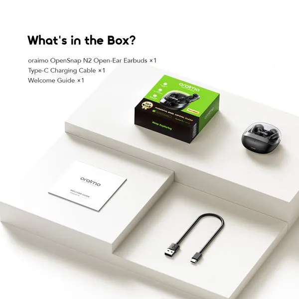 Oraimo OpenSnap N2 OPN-374N Open-Ear True Wireless Earbuds