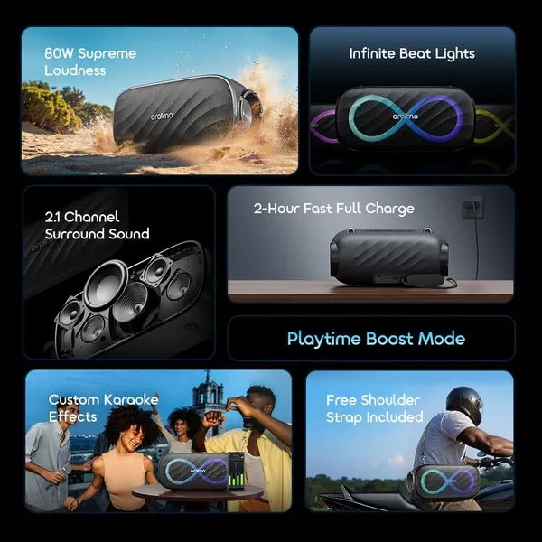 oraimo spacebox pro obs 682 portable wireless speaker