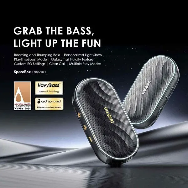 Oraimo SpaceBox 8W — Portable Bluetooth Speaker with FM Radio