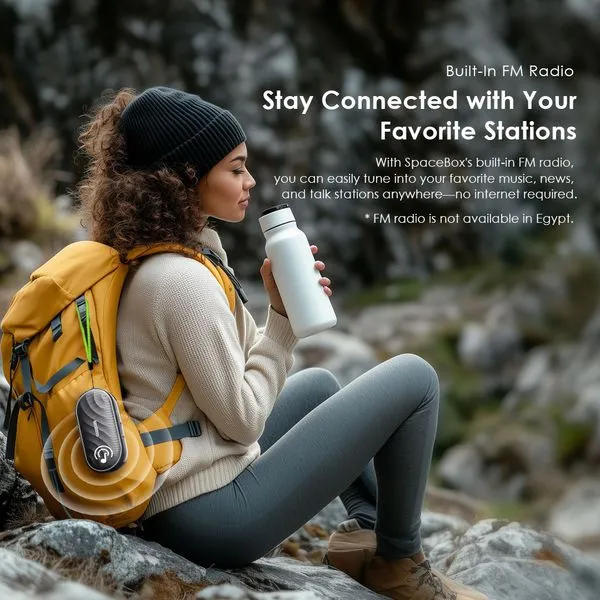 Oraimo SpaceBox 8W — Portable Bluetooth Speaker with FM Radio