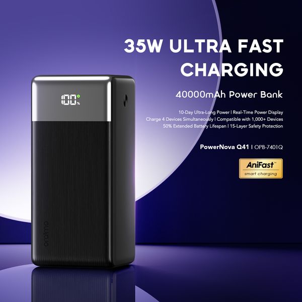 oraimo PowerNova Q41 35W Ultra Fast Charging 40000mAh Power Bank