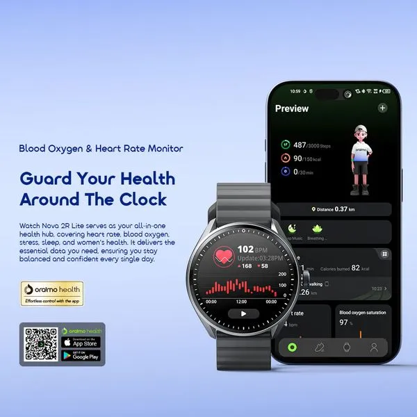 Watch Nova 2R Lite 1.43" AMOLED 30-Day Standby Smart Watch