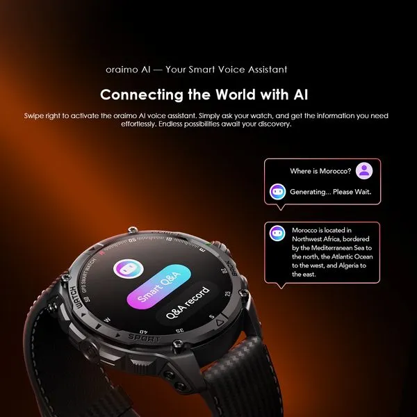 oraimo Watch GT GPS Smart Watch
